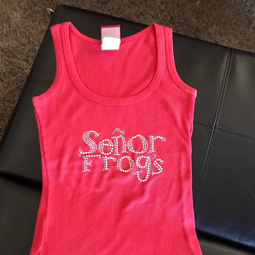 Red tank top with bling